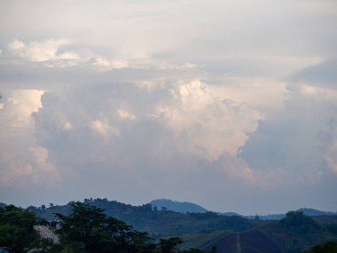 Mountain and sky at Phetchabun, Thailand.