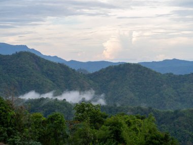 Mountain and sky at Phetchabun, Thailand.