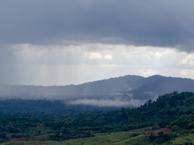 Mountain and sky at Phetchabun, Thailand.