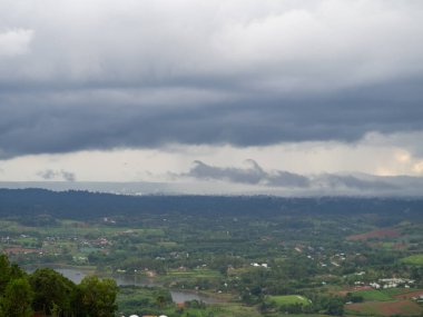 Mountain and sky at Phetchabun, Thailand.