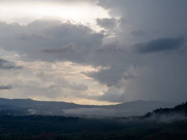 Mountain and sky at Phetchabun, Thailand.