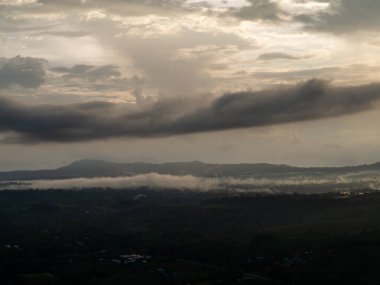 Mountain and sky at Phetchabun, Thailand.