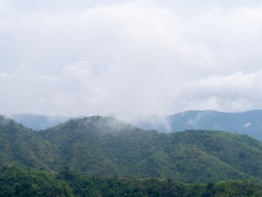 Mountain and sky at Phetchabun, Thailand.