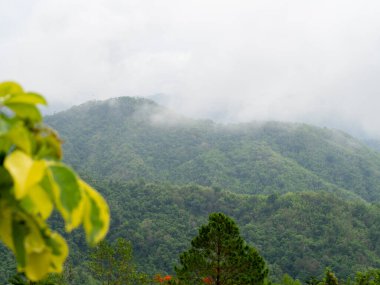 Mountain and sky at Phetchabun, Thailand.