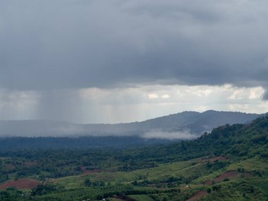 Mountain and sky at Phetchabun, Thailand.