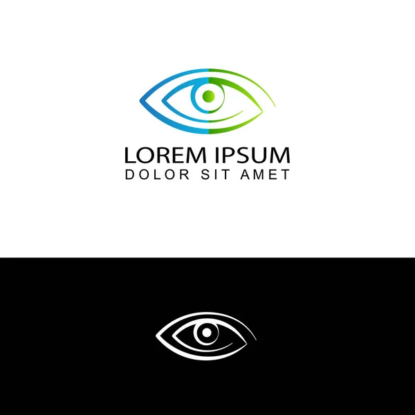 Modèle Logo Optique Oeil Vecteur Conception — Image vectorielle