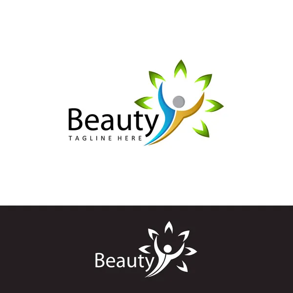 Health People Beauty Logo Template Design Vector — Stock Vector