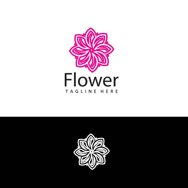 Blumen Blume Logo Vorlage Design Vektor — Stockvektor