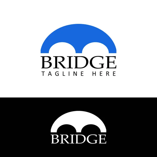 Вектор Дизайна Логотипа Моста — стоковый вектор