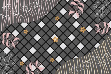 el çizimi çok az çiçek soyut arkaplan