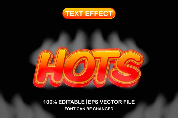 Hots Effet Texte Modifiable — Image vectorielle