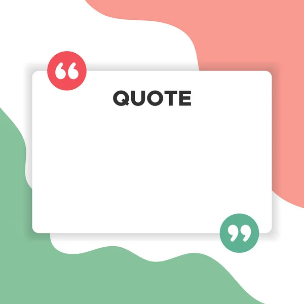 Вектор Шаблона Цитат Perfect Quote Post Quote Design Quote Content — стоковый вектор