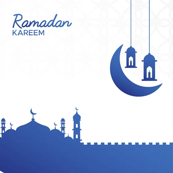 Ramazan Şablonunun Görüntü Vektörü Grafiği Ramazan Tasarımı Şablonu Düzeni Için — Stok Vektör
