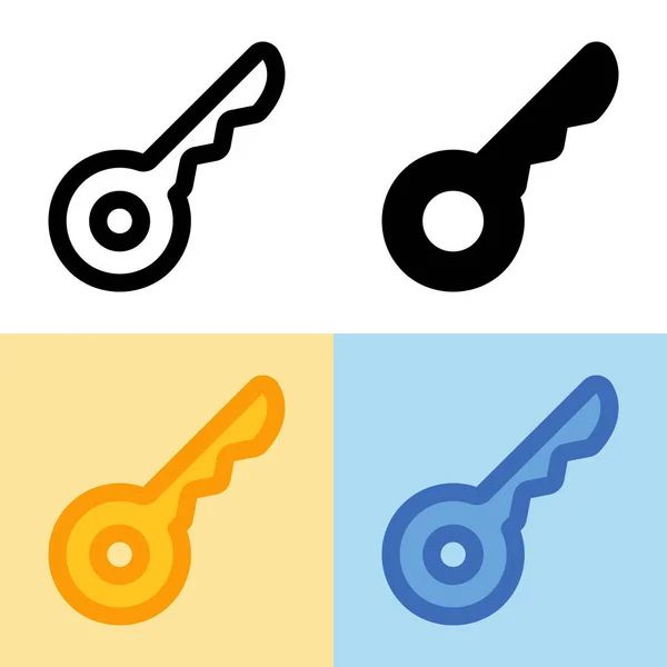 Ilustración Gráfica Vectorial Key Icon Perfecto Para Interfaz Usuario Nueva — Vector de stock