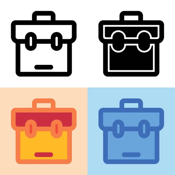 Illustration Vektor Grafik Bag Icon Perfekt För Användargränssnitt Nya Program — Stock vektor