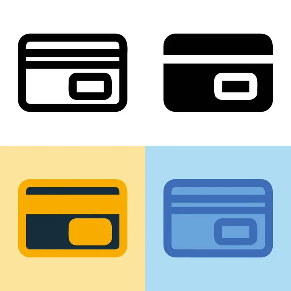 Gráfico Vetorial Ilustração Card Icon Perfeito Para Interface Usuário Nova — Vetor de Stock