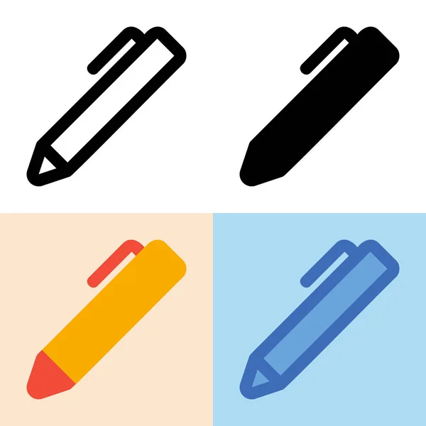 Illustrationsvektorgrafik Von Pen Icon Perfekt Für Benutzeroberfläche Neue Anwendung Usw — Stockvektor