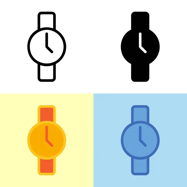 Illustration Vector Graphic Watch Icon Perfect User Interface New Application — Stock Vector