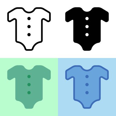 Bebek Moda Simgesi 'nin görsel vektör grafiği. Kullanıcı arayüzü, yeni uygulama vs. için mükemmel