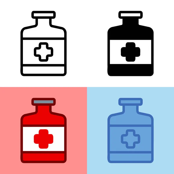 Medicine Icon 'un görsel vektör grafiği. Kullanıcı arayüzü, yeni uygulama vs. için mükemmel