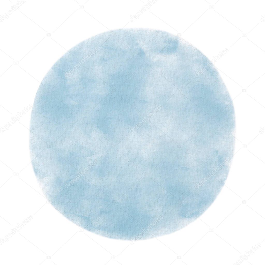 Blue spot watercolor. Splash watercolor.