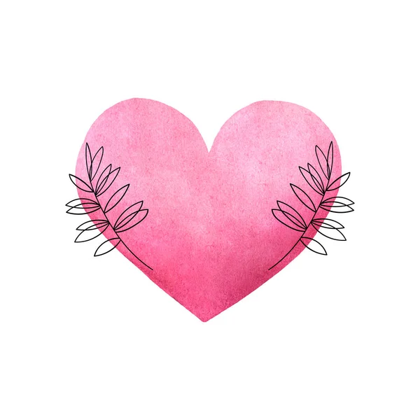 Tarafsız renkte kalp pankartı serpin. Konuşma balonu suluboya simgeleri