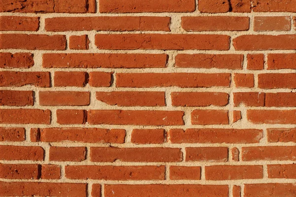 Fechamento Uma Antiga Parede Tijolos Vermelhos Haute Garonne Perto Toulouse — Fotografia de Stock