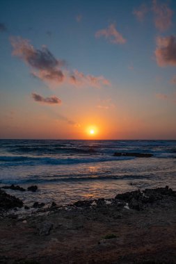 tramonto sul mare, penisola del Sinis, provincia di Oristano, Sardegna