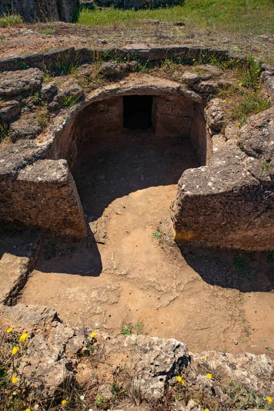 Necropoli Anghelu Ruju Comune Alghero Citt Metropolitana Sassari Sardegna — Stok fotoğraf