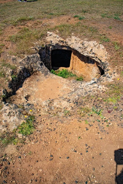 Necropoli Anghelu Ruju Comune Alghero Citt Metropolitana Sassari Sardegna — Stok fotoğraf