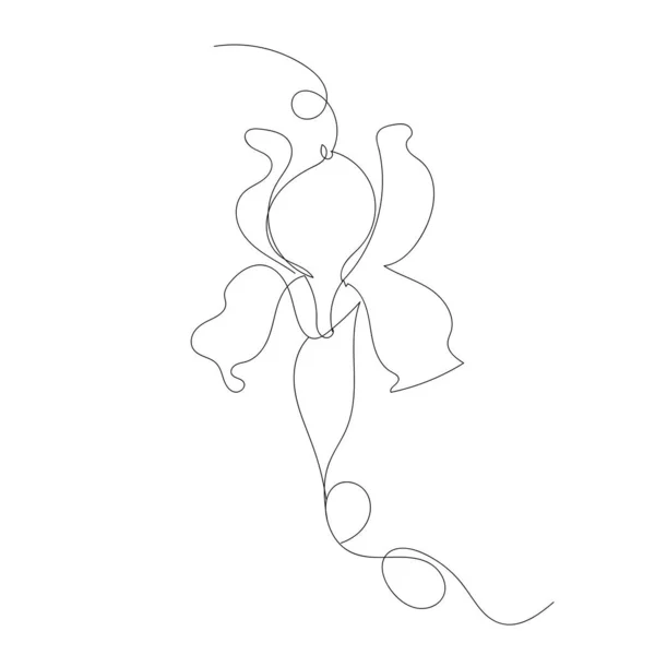 Flower Art Design Sketch Flower Line Black Nature — Stockfoto