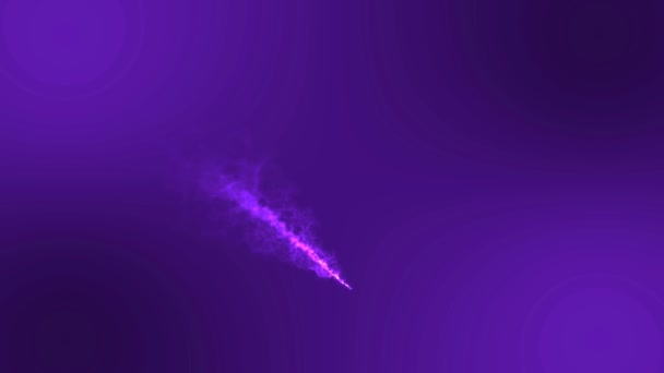Single Particle Dancing Purple Background Video Can Use Many Purposes — Stock Video