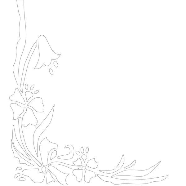 Güzel çiçek eli çizilmiş. Vektör çiçek çizimi sanatı.