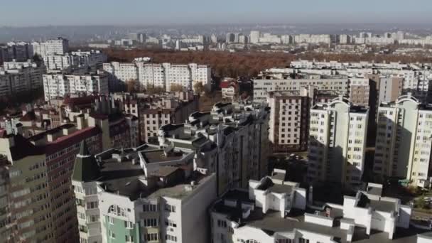 Многоэтажные Жилые Комплексы Снятые Высоты — стоковое видео