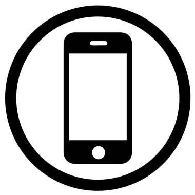 arkaplanlı mobil vektör tasarımı Clipart