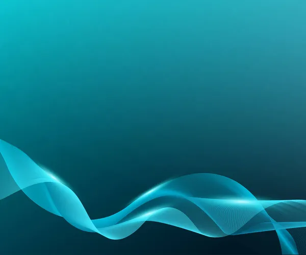 Mavi arkaplanda güzel ve zarif bir dalga çizimi