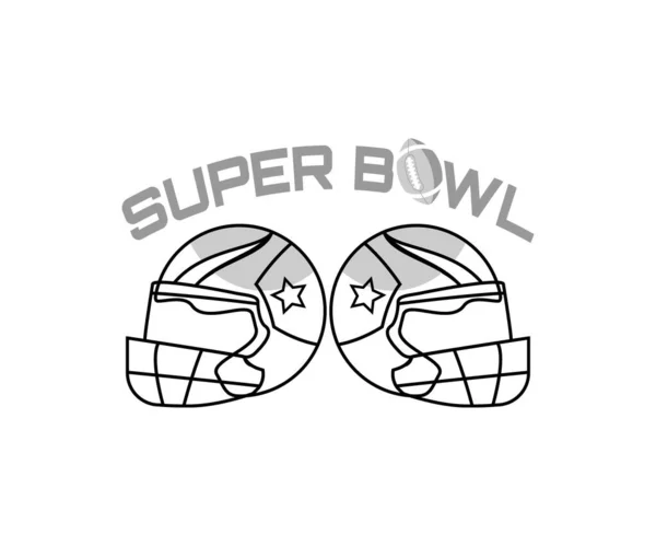 Super Bowl Vector Ilustración Torneo Fútbol Americano — Archivo Imágenes Vectoriales