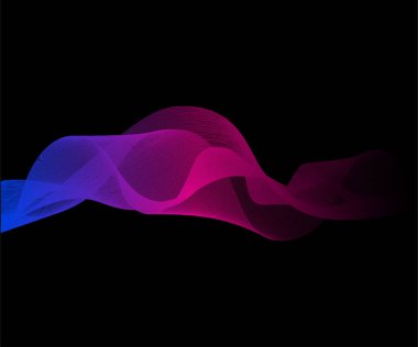 Dalgalı kumaş arkaplan çizimi. İşiniz ve web pankartınız için vektör