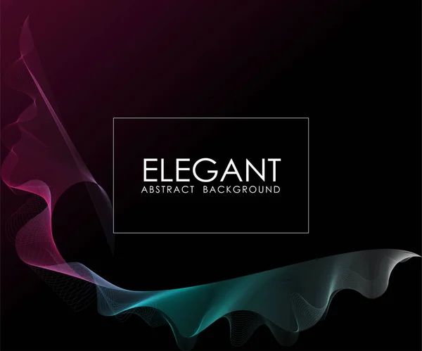 Soyut dalga arkaplan çizimi. İş ve bayrak tasarımı için vektör, web, yüzde