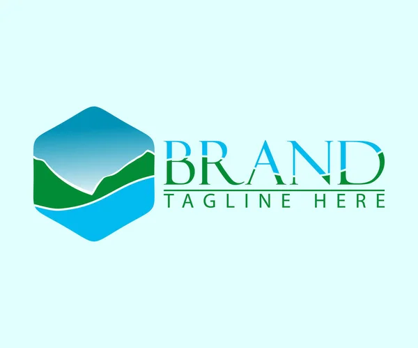Creative Modern Logo Σχεδιασμός Εικονογράφηση Μεγάλη Για Λογότυπα Επιχειρήσεων Πόσιμου — Διανυσματικό Αρχείο