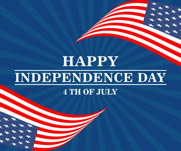 Bağımsızlık Gününüz kutlu olsun Birleşik Devletler Vekil Resimleri. Mavi Arkaplanda Bayrak, Kutlama Kartı, Davetiye veya Tatil Posteri ile 4 Temmuz Tasarımı