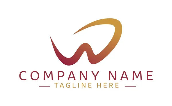 text W logo illüstrasyonu, marka kimliği, şirket, iş dünyası, lüks, modern