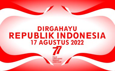 indonesian independence day background 17 august, with red and white color design, banner, poster