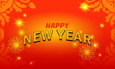 Mutlu yeni yıl afişleri, vektör sanatı ve illüstrasyon. İniş sayfaları, şablonlar, ağ, mobil uygulamalar, posterler, afişler, el ilanları, arka planlar için kullanılabilir