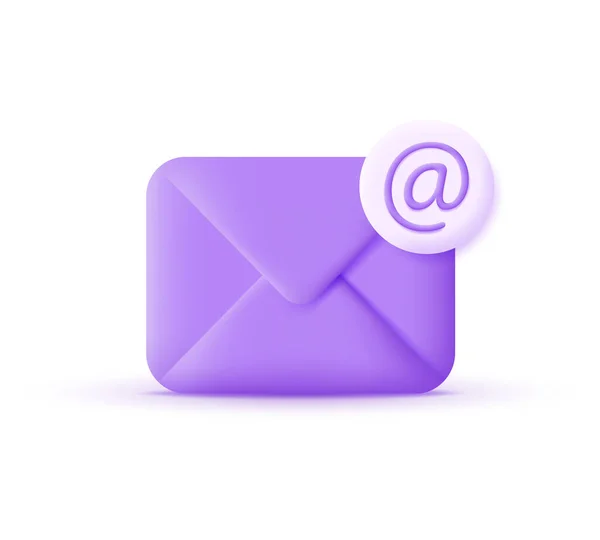 Umschlag Und Mail Symbol Isoliert Auf Weißem Hintergrund Umschlagillustration Botschaft — Stockvektor