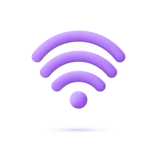 Symbol Wifi Isoliert Auf Weißem Hintergrund Internet Konzept Trendiger Und — Stockvektor