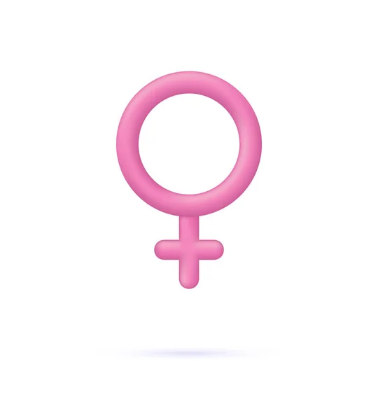 Gender Icon Isolated White Background Female Signs Woman Can Used — 스톡 벡터