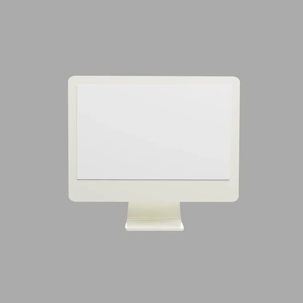 Monitor Rendering Ilustrazione Icona — Foto Stock