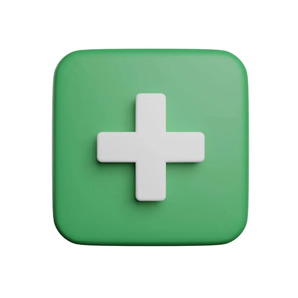 Hinzufügen Von Datei Oder Medizinischem Zeichen Symbol Symbol Illustration Rendering — Stockfoto