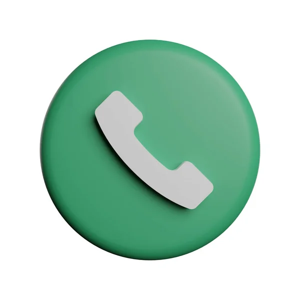 Telefonhívás Vagy Elutasítása Hívás Ikon Renderelés Illusztráció — Stock Fotó